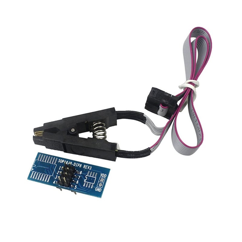 Ximimark 1 Set SOIC8 SOP8 Flash Chip IC Test Clips Socket Adpter BIOS/24/25/93/95 Programmer - Image 2